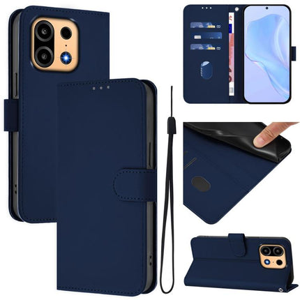 Skin Feel Solid Color Leather Phone Case with Lanyard, For OnePlus Turbo 6X Pro 5G