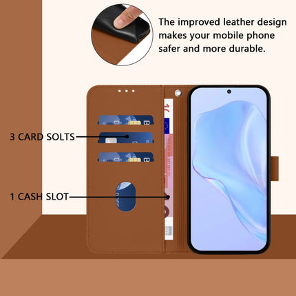 Skin Feel Solid Color Leather Phone Case with Lanyard, For TCL 30 SE