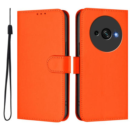Skin Feel Solid Color Leather Phone Case with Lanyard, For Oukitel C59 / C59 Pro