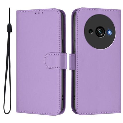 Skin Feel Solid Color Leather Phone Case with Lanyard, For Oukitel C59 / C59 Pro