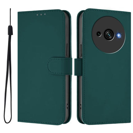 Skin Feel Solid Color Leather Phone Case with Lanyard, For Oukitel C59 / C59 Pro
