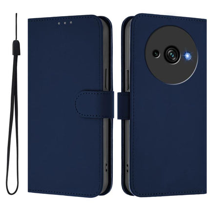 Skin Feel Solid Color Leather Phone Case with Lanyard, For Oukitel C59 / C59 Pro