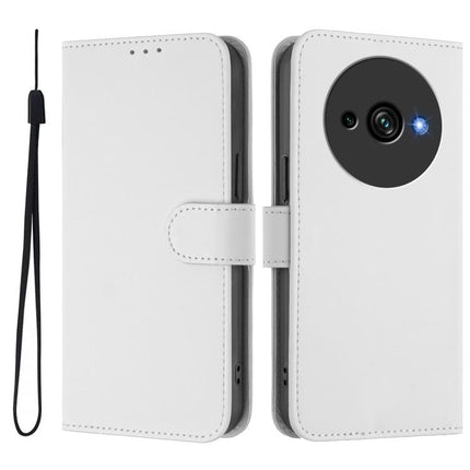 Skin Feel Solid Color Leather Phone Case with Lanyard, For Oukitel C59 / C59 Pro