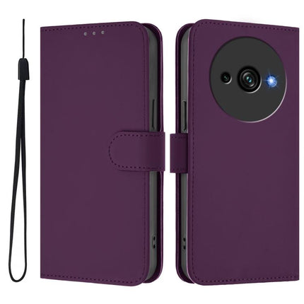 Skin Feel Solid Color Leather Phone Case with Lanyard, For Oukitel C59 / C59 Pro