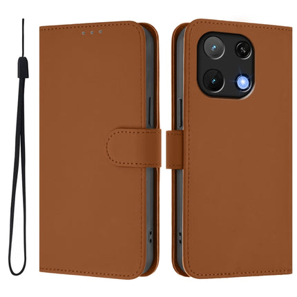 Skin Feel Solid Color Leather Phone Case with Lanyard, For Umidigi Note 90