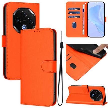 Skin Feel Solid Color Leather Phone Case with Lanyard, For Umidigi G100 Pro