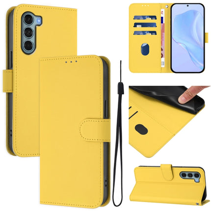 Skin Feel Solid Color Leather Phone Case with Lanyard, For Motorola Edge S30 / Moto G200 5G