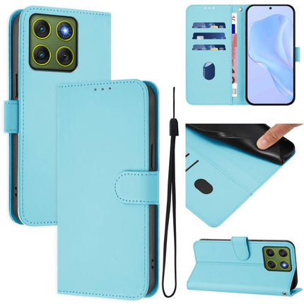 Skin Feel Solid Color Leather Phone Case with Lanyard, For Motorola Edge 70 5G / X70 Air 5G