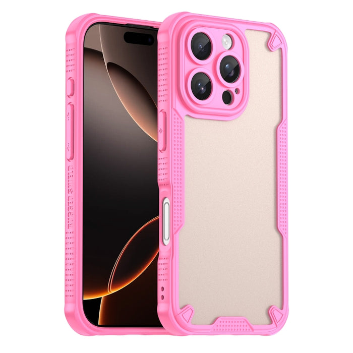 Armor Glaze PC Hybrid TPU Phone Case, For iPhone 16 Pro, For iPhone 16 Plus, For iPhone 16, For iPhone 15 Pro Max