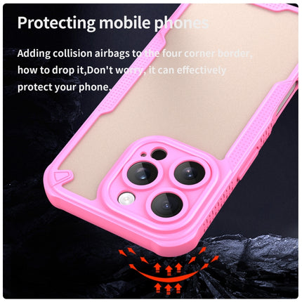 Armor Glaze PC Hybrid TPU Phone Case, For iPhone 16 Pro, For iPhone 16 Plus, For iPhone 16, For iPhone 15 Pro Max