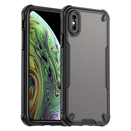 Armor Glaze PC Hybrid TPU Phone Case, For iPhone XR, For iPhone XS Max, For iPhone X, For iPhone 8 Plus