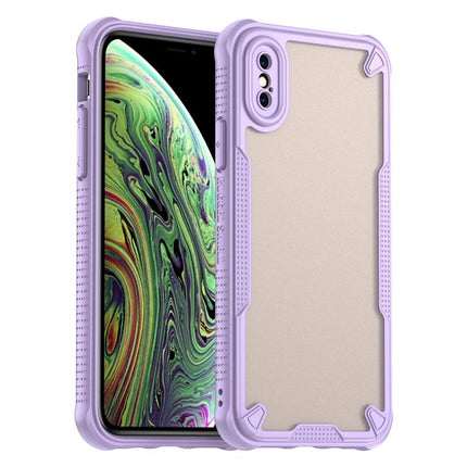 Armor Glaze PC Hybrid TPU Phone Case, For iPhone XR, For iPhone XS Max, For iPhone X, For iPhone 8 Plus