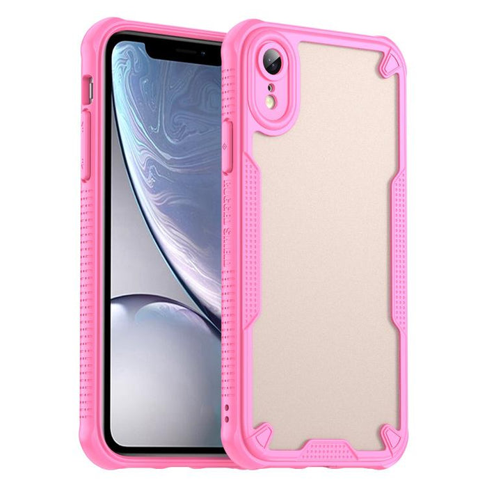 Armor Glaze PC Hybrid TPU Phone Case, For iPhone XR, For iPhone XS Max, For iPhone X, For iPhone 8 Plus
