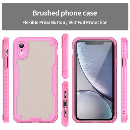 Armor Glaze PC Hybrid TPU Phone Case, For iPhone XR, For iPhone XS Max, For iPhone X, For iPhone 8 Plus