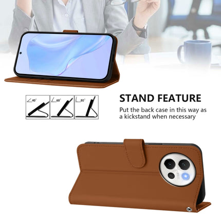 Skin Feel Solid Color Leather Phone Case with Lanyard, For vivo V40 Lite 5G / V30E 5G Global