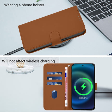 Skin Feel Solid Color Leather Phone Case with Lanyard, For vivo Y33S 4G Global / Y21 2021