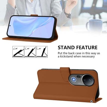 Skin Feel Solid Color Leather Phone Case with Lanyard, For vivo S20 Pro