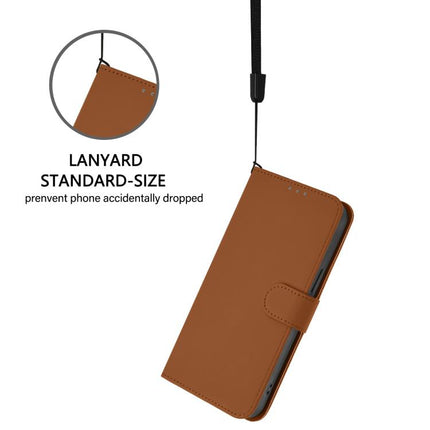 Skin Feel Solid Color Leather Phone Case with Lanyard, For vivo S30 Pro mini