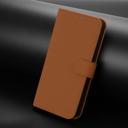 Skin Feel Solid Color Leather Phone Case with Lanyard, For vivo Y31 5G Global