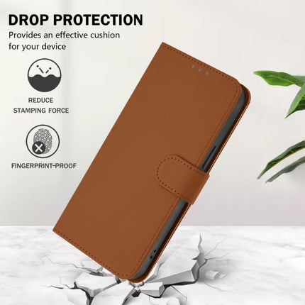 Skin Feel Solid Color Leather Phone Case with Lanyard, For vivo Y400 4G