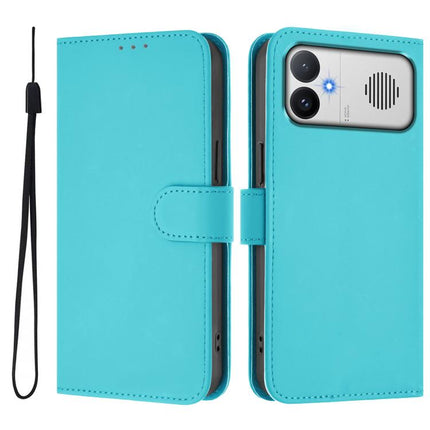 Skin Feel Solid Color Leather Phone Case with Lanyard, For Redmi K90 Max 5G