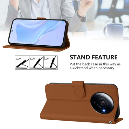 Skin Feel Solid Color Leather Phone Case with Lanyard, For Xiaomi 12S Ultra