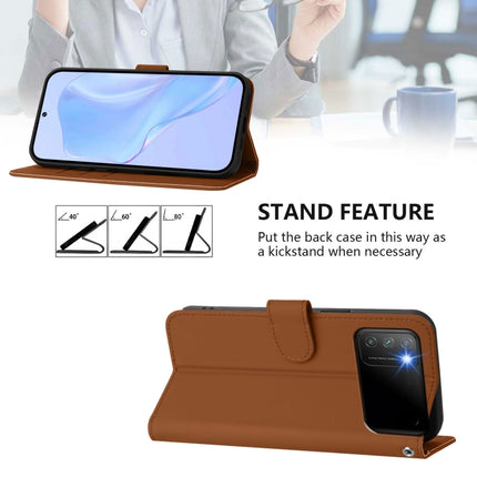 Skin Feel Solid Color Leather Phone Case with Lanyard, For Xiaomi Poco M3