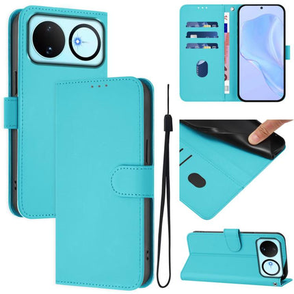 Skin Feel Solid Color Leather Phone Case with Lanyard, For Huawei nova 16