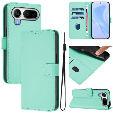 Skin Feel Solid Color Leather Phone Case with Lanyard, For Honor Magic8 Pro Air 5G