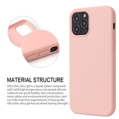 Solid Color Liquid Silicone Shockproof Protective Case, For iPhone 12 mini, For iPhone 12 / 12 Pro