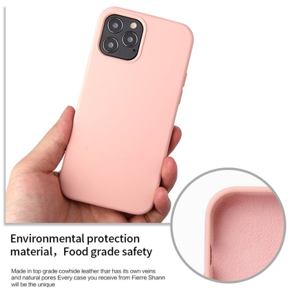 Funda protectora a prueba de golpes de silicona líquida de color sólido para iPhone 12 Pro Max