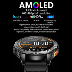 LEMFO K67 1.43 inch AMOLED Screen GPS Sports Smart Watch, Support Bluetooth Call / Health Monitoring