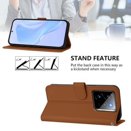 Skin Feel Solid Color Leather Phone Case with Lanyard, For Realme GT7 Pro 5G