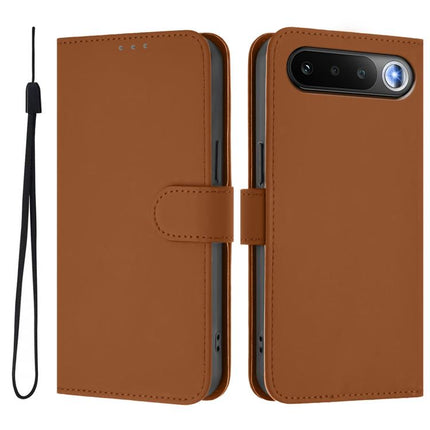 Skin Feel Solid Color Leather Phone Case with Lanyard, For Realme 16 5G Global