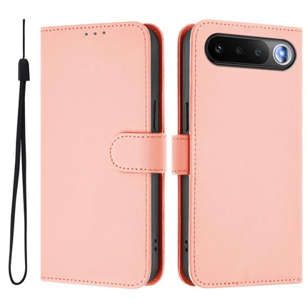Skin Feel Solid Color Leather Phone Case with Lanyard, For Realme 16 5G Global