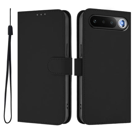 Skin Feel Solid Color Leather Phone Case with Lanyard, For Realme 16 5G Global