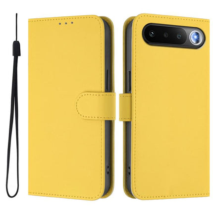 Skin Feel Solid Color Leather Phone Case with Lanyard, For Realme 16 5G Global