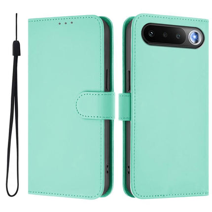 Skin Feel Solid Color Leather Phone Case with Lanyard, For Realme 16 5G Global