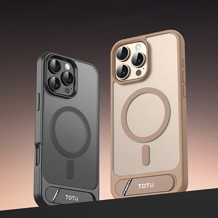TOTU PC-25 Skin Feel MagSafe Magnetic Stand Phone Case, For iPhone 16 Pro Max, For iPhone 16 Pro