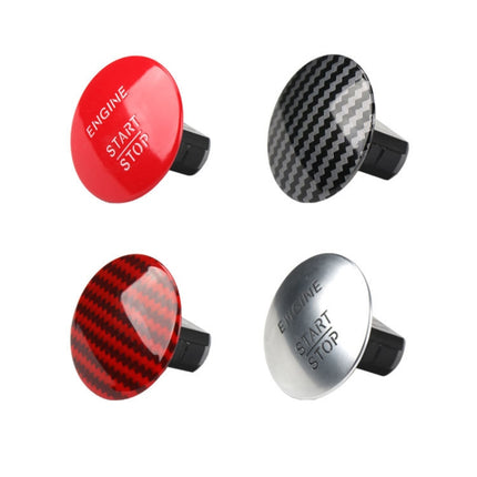 Car Keyless One-key Start Button Switch 2215450714 for Mercedes-Benz W164 / W205, Carbon Fiber Black, Carbon Fiber Red