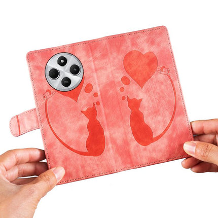 Pen Heart Cat Embossed Leather Phone Case, For Xiaomi Poco C75, For Xiaomi 14T Pro, For Xiaomi 14T