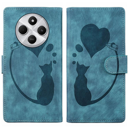 Pen Heart Cat Embossed Leather Phone Case, For Xiaomi Poco C75, For Xiaomi 14T Pro, For Xiaomi 14T