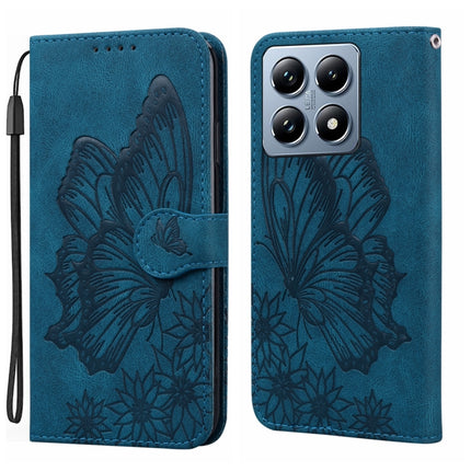 Retro Skin Feel Butterflies Embossing Horizontal Flip Leather Phone Case, For Xiaomi Poco C75, For Xiaomi 14T Pro, For Xiaomi 14T
