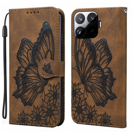 Retro Skin Feel Butterflies Embossing Horizontal Flip Leather Phone Case, For Xiaomi 17T Pro 5G, For Xiaomi 17T 5G, For Xiaomi 15T Pro 5G, For Xiaomi 15T 5G