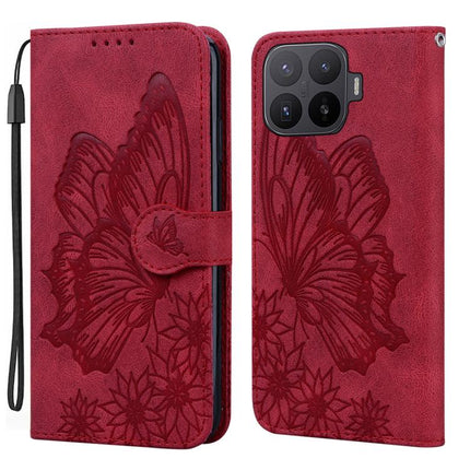 Retro Skin Feel Butterflies Embossing Horizontal Flip Leather Phone Case, For Xiaomi 17T Pro 5G, For Xiaomi 17T 5G, For Xiaomi 15T Pro 5G, For Xiaomi 15T 5G