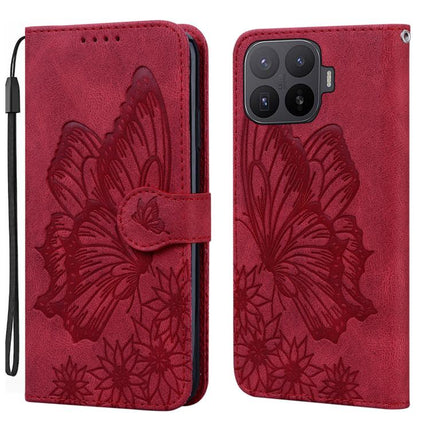 Retro Skin Feel Butterflies Embossing Horizontal Flip Leather Phone Case, For Xiaomi 17T Pro 5G, For Xiaomi 17T 5G, For Xiaomi 15T Pro 5G, For Xiaomi 15T 5G