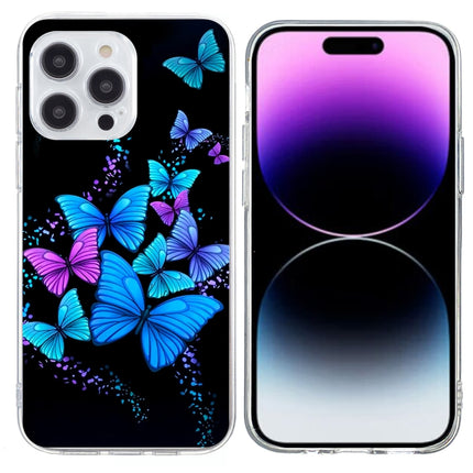 Colorful Painting Pattern TPU Phone Case, For iPhone 15 Pro Max, For iPhone 15 Pro