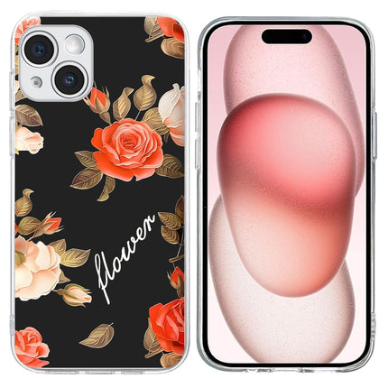 Colorful Painting Pattern TPU Phone Case, For iPhone 15 Plus, For iPhone 15