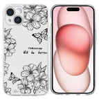 For iPhone 15 / Butterfly Flower