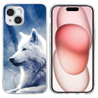 For iPhone 15 / White Wolf